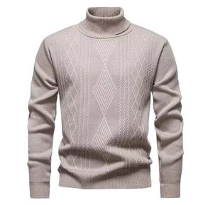 Abrigo de punto grueso para hombre con mangas regulares - Product Image 1