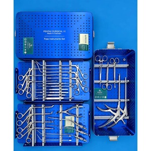 Juego de instrumentos FESS de alta calidad para cirugía endoscópica de senos paranasales, de acero inoxidable alemán, con caja de esterilización, de Pentax Surgical. - Product Image 1