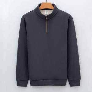 <b>Men's</b> Zip-Up Polar <b>Fleece</b> Pullover Sweatshirt-Custom Logo Thick Warm Stand Collar Long Sleeve Casual Outdoor Hiking <b>Top</b> - Product Image 5
