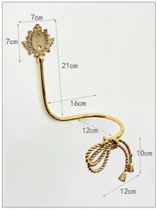 Sujetador de cortina de lujo estilo nudo para decoración de ventanas, ideal para ocasiones especiales y uso diario en interiores. - Product Image 2