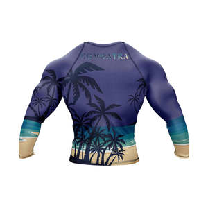 Premium Quality UPF50 Rash Guard for Adult Men <b>Long</b> <b>Sleeves</b> Breathable & Quick Dry Customizable Sizes Rash Guard With OEM - Product Image 2