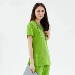 New Surgical Wholesale Nurse Hospital Medical Uniforms <b>Scrubs</b> Nursing Care <b>Set</b> Clinic and Beauty Salon Women <b>Scrub</b> <b>Set</b> - Product Image 5