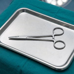 Porte-aiguilles en bois Crile pour chirurgie générale, certifié CE, instrument manuel de classe I - Product Image 3