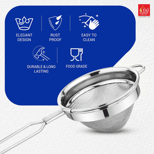 Premium Quality SS Classic conical tea and coffee <b>strainer</b> with Long Handle and Hanging Loop Small Conical - Product Image 6