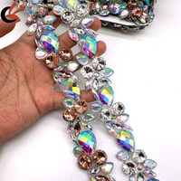 Strass thermocollants en résine avec cristaux de verre étincelants et pierres écologiques pour vêtements, chaussures, costumes de carnaval et robes de soirée