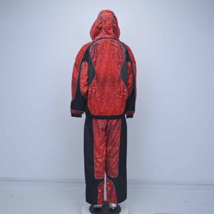 Wholesale Premium Custom Streetwear Animal Print Front Logo Hooded Winter Tracksuit Street & Sports Style - Product Image 5