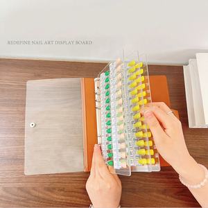 Libro de exhibición de esmalte de uñas magnético, libro de uñas con ranura transparente para Salón de Arte de uñas, organizador de muestras portátil - Product Image 4