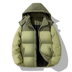 Chaqueta de Plumón para Hombre, Chaqueta Acolchada con Capucha para Invierno, Chaqueta de Plumón Aislante para Hombre, Chaqueta Casual a Prueba de Viento para Invierno - Product Image 2