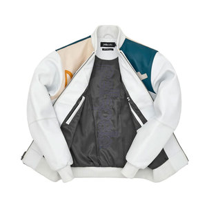 Chaqueta de Cuero para Hombre, Bordada, Ecológica, Resistente al Viento, OEM, Calidad Premium, Diseño Elegante, Duradera, Cómoda, Fabricación Personalizada - Product Image 5