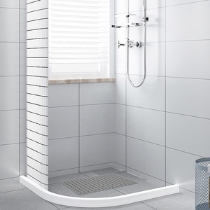 Minimalist Rectangle Bamboo Bath Mat Striped Anti Slip With <b>Rubber</b> Backing For Bathtub - Product Image 2