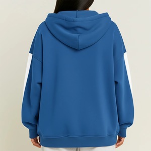 เสื้อฮู้ดแฟชั่นลำลองไซส์ใหญ่สำหรับผู้หญิง รับผลิตตามแบบ (OEM) พร้อมปักโลโก้ ผ้าฟลีซสีพื้น ไม่เป็นขุย ระบายอากาศได้ดี - Product Image 2