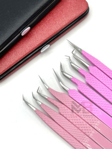 Pinzas Profesionales para Vello Facial, Pinzas de Precisión de Acero Inoxidable para Depilación de Cejas y Aplicación de Pestañas - Product Image 3