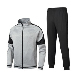 Conjunto deportivo de dos piezas con logotipo personalizado impreso, nuevo conjunto deportivo de lana de alta calidad para primavera, con rayas para hombre, traje de jogging. - Product Image 4