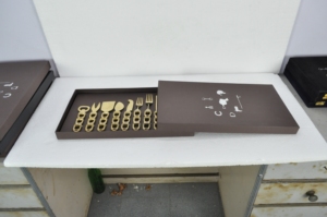 Ensemble de couverts de table pour décoration de mariage, couteaux à fromage, manches en forme d'étrier de cheval, 10 pièces dans un coffret cadeau de luxe, dernière collection - Product Image 3