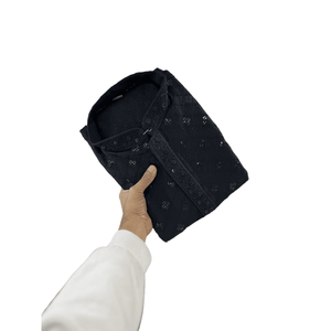 ชุด Rayon lucknowi สีดำสำหรับผู้ชาย - Product Image 1
