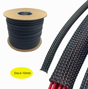Sunbow Good <b>Heat</b> Dissipation Polyester Multifilament Braided Self Wrapping Expand 6mm Diameter -20C~+100C <b>Cable</b> Sleeving - Product Image 3