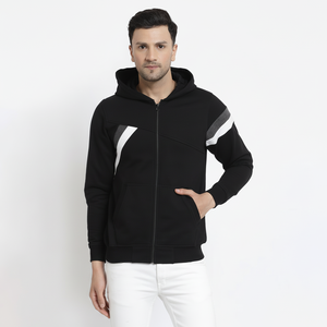 เสื้อฮู้ดซิปพิมพ์ลายตามสั่งขายส่ง ทรงโอเวอร์ไซส์ ผ้าฝ้าย 100% ระบายอากาศได้ดี เสื้อแจ็คเก็ตสตรีทแวร์แบบเรียบ - Product Image 1