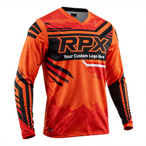 Proveedor Mayorista de Jersey Personalizado de Manga Larga para Motocross, Resistente al Viento, Transpirable, Impermeable, Anti-UV y Retardante de Llama - Product Image 4