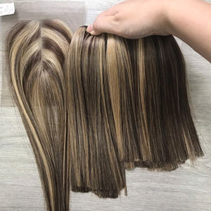 Venta al por mayor Combo sin procesar cabello humano SDD hueso recto Paquete de cierre crudo vietnamita virgen cabello cutícula alineada Piano Color - Product Image 1