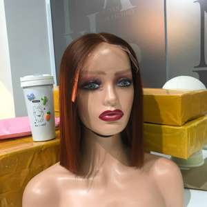 Peluca Bob con 5by5 Cierre de encaje transparente Piano Naranja Venta caliente Extensiones de cabello - Product Image 3
