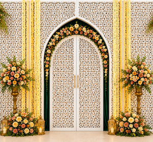 Telones de Fondo para Bodas al Estilo Árabe, Decoración para Mehndi, Paneles Metálicos de Lujo, Ligeros, Tamaño Personalizado, Corte Láser, Fabricante - Product Image 2