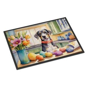 Nouveau design catahoula de Pâques paillasson intérieur extérieur antidérapant 18H X 27W tapis lavables à poils bas pour porte d'entrée - Product Image 1
