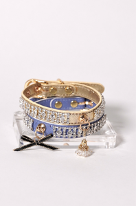 (20 to 25) <b>Crystal</b> Collar for Cat and Dogs, Luxury Collars for Cats , Dog Collars and Leash , Unique Pet Product , Cat Collars - Product Image 2