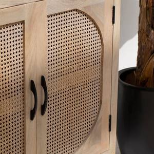 Aparador de Ratán de Dos Puertas Vandana Arista Zenova para Interiores y Exteriores Modernos y Elegantes - Product Image 5