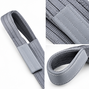 Sling de levage plat en polyester industriel 4 tonnes avec boucles renforcées – Fabrication OEM & ODM par une usine expérimentée - Product Image 3