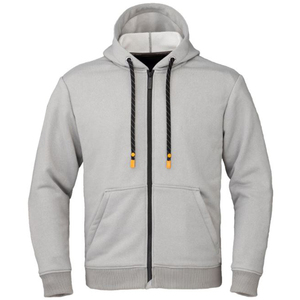 Sudadera con capucha completa con cremallera para hombre OEM, de manga larga, con cordón, reforzada, para motocicleta, softshell, con armadura y logotipo personalizado - Product Image 3