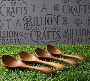 Cuillères de service en bois, design minimaliste, fabrication durable pour une utilisation en cuisine - Product Image 5