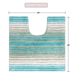 Tapis de bain antidérapants super absorbants en coton écologique, design personnalisé, pour la décoration intérieure, vente en gros, Inde - Product Image 6