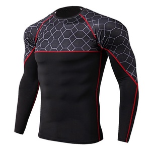 Camiseta de Compresión Sublimada Personalizada - Camiseta de Manga Larga para Entrenamiento de BJJ para Hombre - Product Image 2