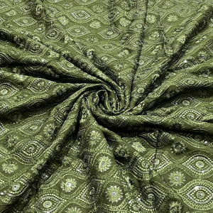 Premium Sequence Embroidery Fabric For Women Fashion Wear Designer Garments Party Wear Dresses Kaftan Abaya Bridal Wear - Product Image 5