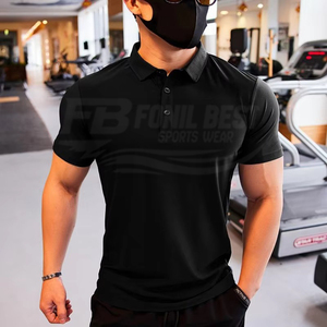 Algodón al por mayor para fabricantes: Camisa lisa de secado rápido para golf, con logotipo bordado personalizado - Product Image 4