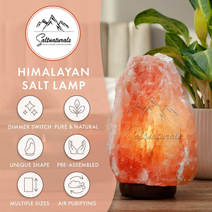 Lámpara de Sal del Himalaya de Diseño Clásico, Acabado Liso, Luz Suave, para Habitaciones - Product Image 4
