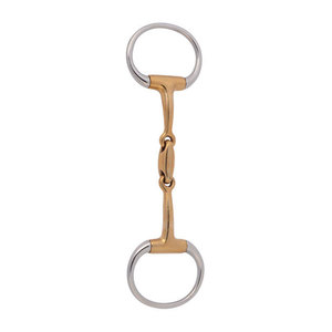 Mors anglais à double articulation en acier inoxydable pour cheval, durable et confortable, pour l'entraînement équestre, mors de dressage professionnel HASHIR - Product Image 2