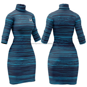 Autumn Winter Sexy Turtleneck <b>Women's</b> Knit <b>Dress</b> Casual Twist Knitted Pack Hip <b>Women's</b> Sweater Skirt - Product Image 6