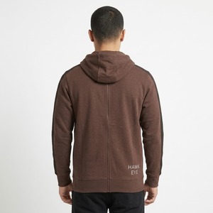 Sweat à capuche zippé pour homme, grande taille, en polaire douce de luxe, brodé sur mesure, pour le sport et la gym, vente en gros - Product Image 2