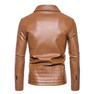 <b>Men</b> Genuine Leather <b>Jacket</b> Classic Western Style Soft Casual Full Zip Regular Fit Winter Quick Dry Breathable Outdoor Fashion - Product Image 4