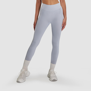 Leggings de Cintura Alta sin Costuras, Color Sólido, Largos, Elásticos y Transpirables, Pantalones de Yoga Deportivos para Mujer, Tejidos en Spandex y Nailon - Product Image 2