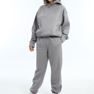 Sweat-shirts à capuche unisexes personnalisables avec logo pour femmes, vêtements de sport, vente en gros, molleton de coton mi-lourd, streetwear hiver uni - Product Image 1