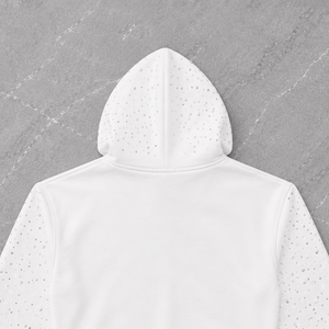Glory Custom Oversized Washed Rhinestone Zip Up Hoodie 100% Cotton Soft Quick Dry Fabric Sun Faded Hoodie For Unisex Street Wear - Product Image 4