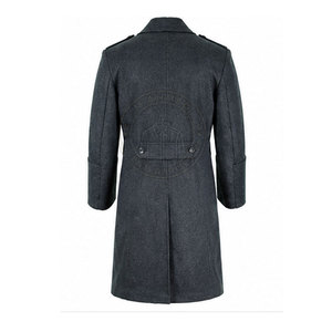 Trench-coat confortable pour homme, ceinture à la taille, doublure douce, boutons recouverts sécurisés, coton/laine, écologique, haute qualité - Product Image 3