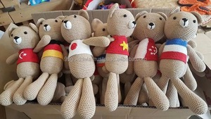Custom Knitted <b>Lion</b> Doll Soft Yarn <b>Toy</b> for Gift Stores and Export Orders - Product Image 2