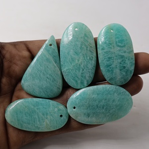 2025 100% Amazonite naturelle Cabochon en vrac belle fabrication de bijoux en gros pierre précieuse pour une utilisation artisanale Jaipur vendeur en vrac cabine - Product Image 1