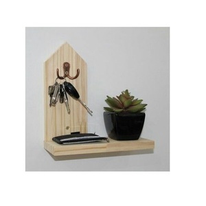 Tablero Minimalista de Madera para Colgar Llaves, Diseñado para Organizar Llaves de Casa, Llaves de Vehículo, Tarjetas y Artículos de Uso Diario - Product Image 3