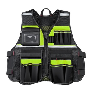 Allround Reflective Safety Tool Vest for Electricians Multi-Pockets <b>Zipper</b> <b>Heavy</b> <b>Duty</b> Workwear Outdoor Vest BY HI 2026 - Product Image 3