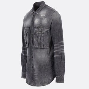 Veste en jean pour homme, vêtements de mode masculine, streetwear, vestes, manteaux, tissu vintage, logo personnalisé, vestes en jean tricotées pour homme - Product Image 5