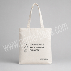 Bolsas Prime personalizadas de lona de algodón con diseño de puntos, plegables, reutilizables, con asas de yute, cierre de cremallera, color personalizado, logotipo impreso - Product Image 4